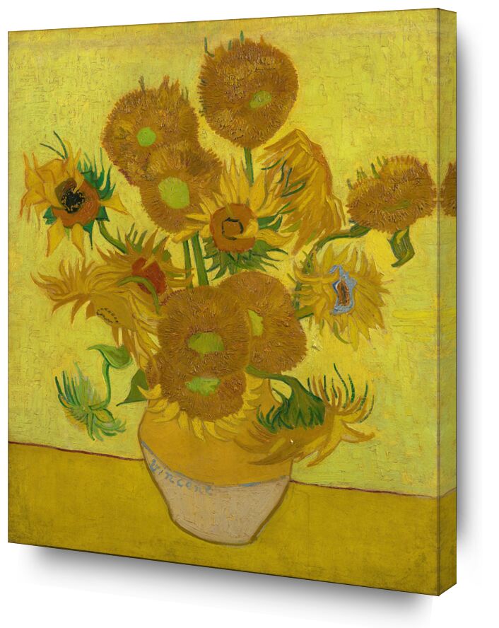 Sunflowers - VINCENT VAN GOGH 1889 von Bildende Kunst, Prodi Art, Vase, Deco, Esszimmer, Sonnenblumen, VINCENT VAN GOGH, Kochen, Tabelle