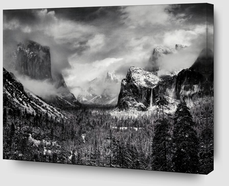 Yosemite, United States - ANSEL ADAMS 1952 von Bildende Kunst Zoom Alu Dibond Image