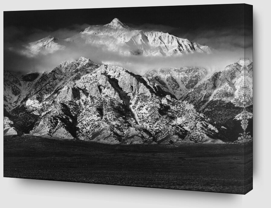 Montagne Williamson, Sierra Nevada - ANSEL ADAMS 1949 de Beaux-arts Zoom Alu Dibond Image