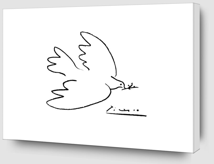 La colombe de paix - PABLO PICASSO de Beaux-arts Zoom Alu Dibond Image