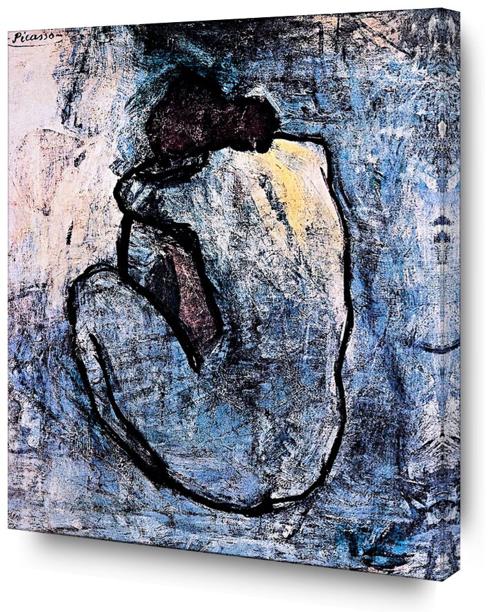 Blue nude desde Bellas artes, Prodi Art, PABLO PICASSO, retrato, mujer, pintura, azul, desnudo