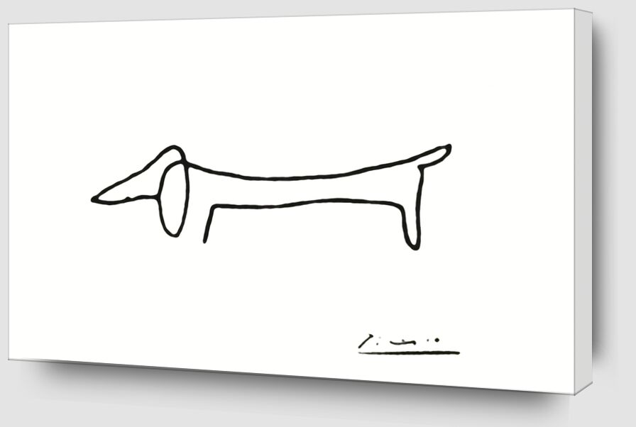 The dog - PABLO PICASSO from AUX BEAUX-ARTS Zoom Alu Dibond Image