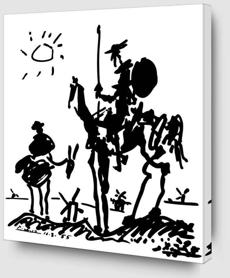 Don Quichotte - PABLO PICASSO de Beaux-arts Zoom Alu Dibond Image