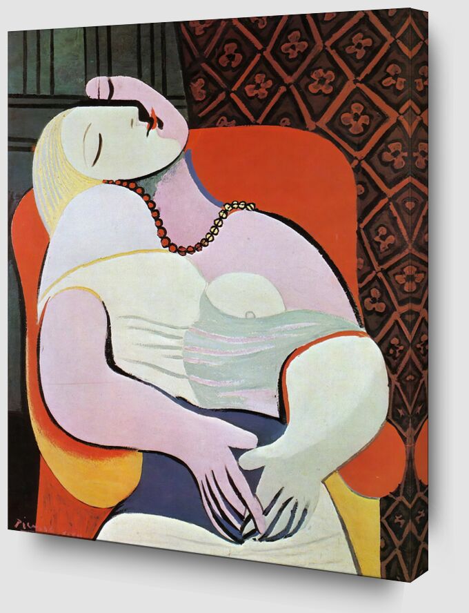 The dream - PABLO PICASSO from AUX BEAUX-ARTS Zoom Alu Dibond Image