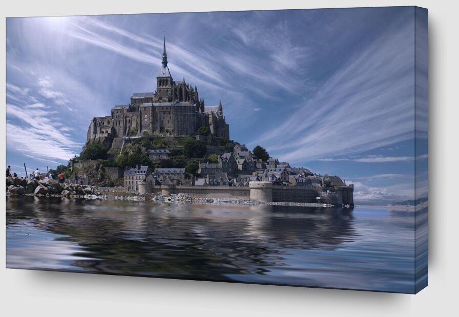Le Mont-Saint-Michel de Aliss ART Zoom Alu Dibond Image