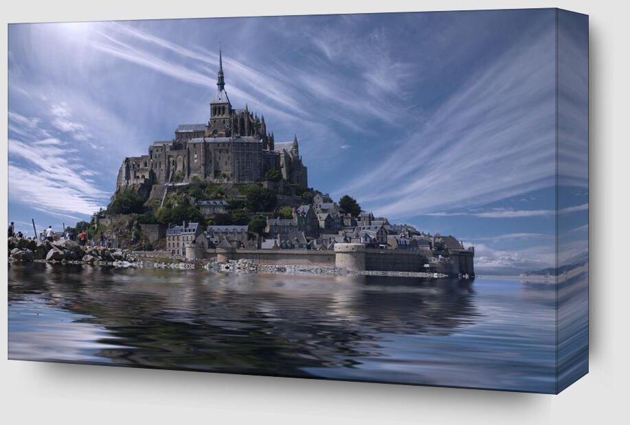Le Mont-Saint-Michel from Aliss ART Zoom Alu Dibond Image
