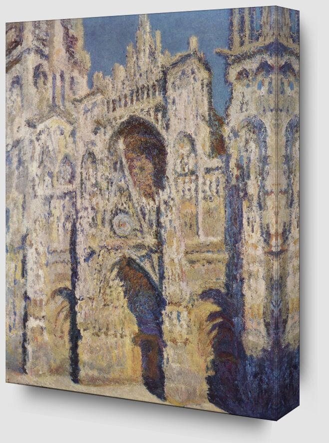 Rouen Cathedral, West Facade, Sunlight - CLAUDE MONET 1894 from Fine Art Zoom Alu Dibond Image
