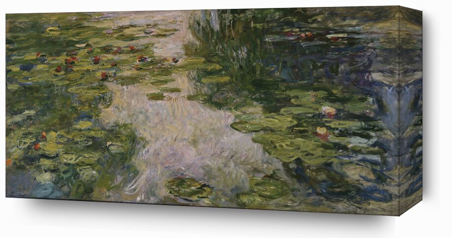 Water Lilies - CLAUDE MONET - 1917 from Fine Art, Prodi Art, bord de lac, CLAUDE MONET, green, water, holiday, beach, lake, nature, nymphéas