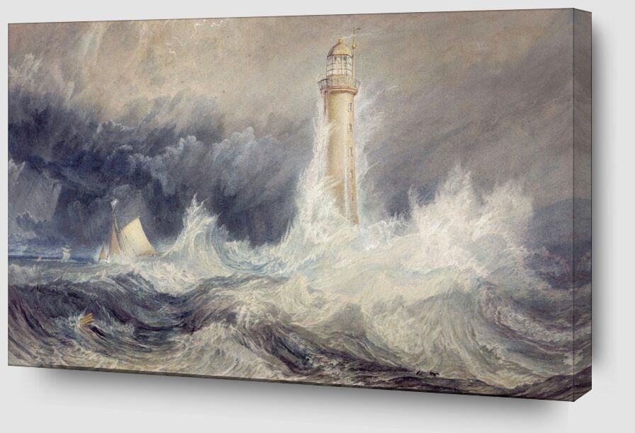 Bell Rock Lighthouse - WILLIAM TURNER 1824 from AUX BEAUX-ARTS Zoom Alu Dibond Image