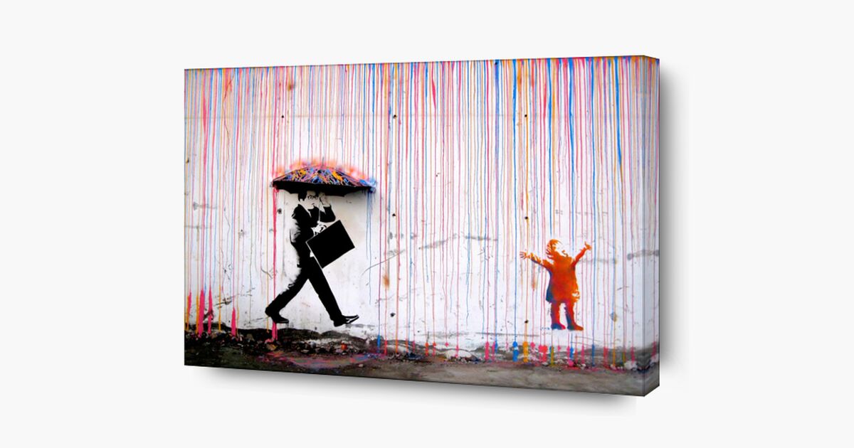 canvas BANKSY art painting  poster swing GIRL PARK stencil PRINT FOR YOUR FRAME 