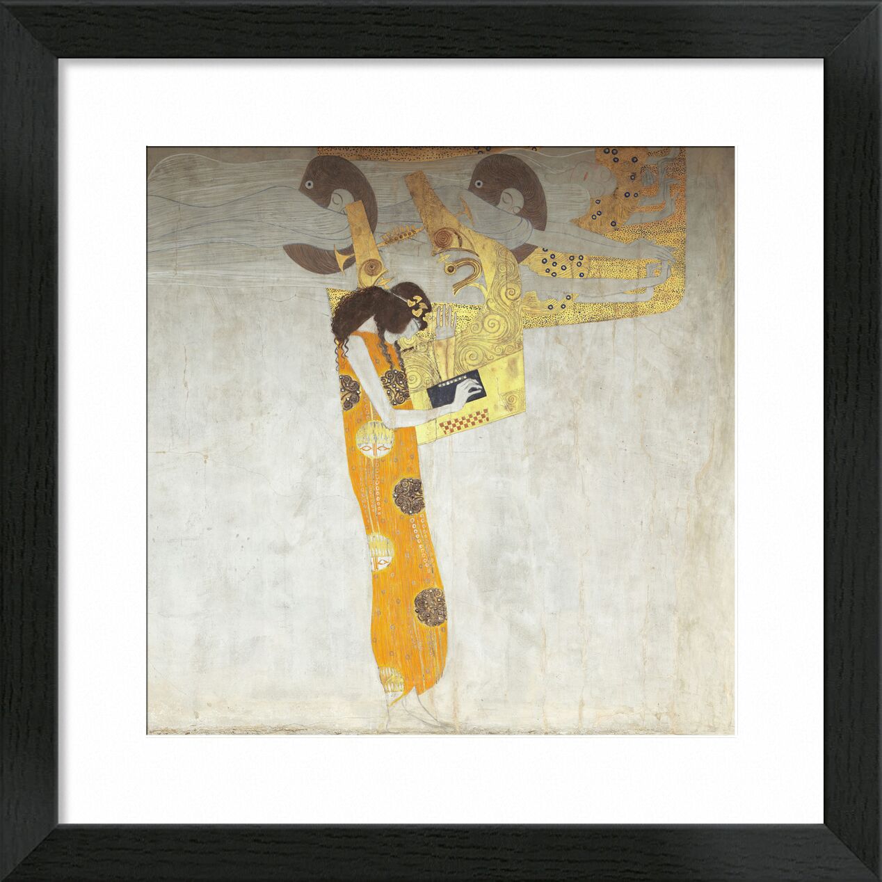 Beethovenfrieze, Allegory of Poetry - Gustav Klimt desde Bellas artes, Prodi Art, poesía, abstracto, mujer, pintura, música, KLIMT