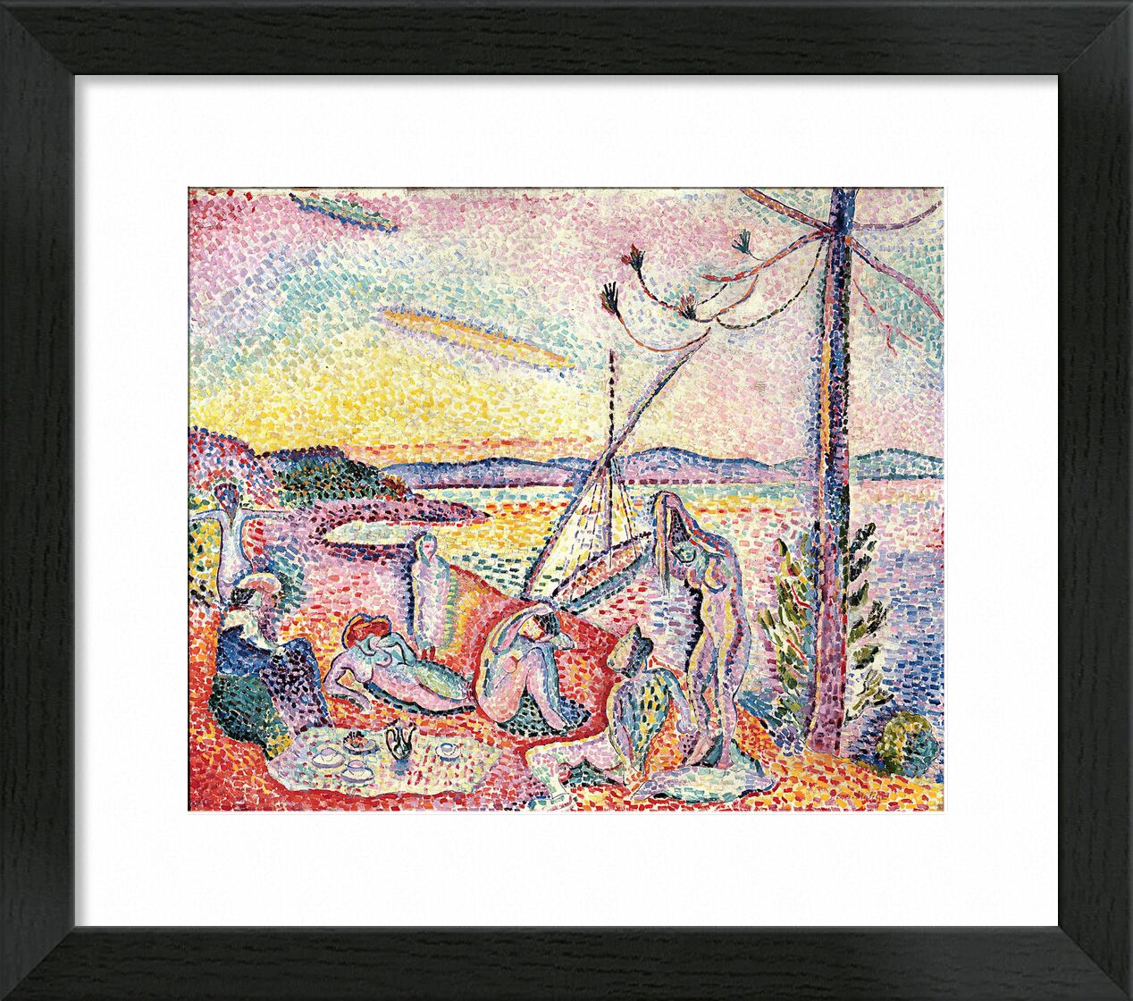 Luxe, Calm And Volupt, 1904 - Henri Matisse desde Bellas artes, Prodi Art, Matisse, playa, sol, verano, fiesta, mujer
