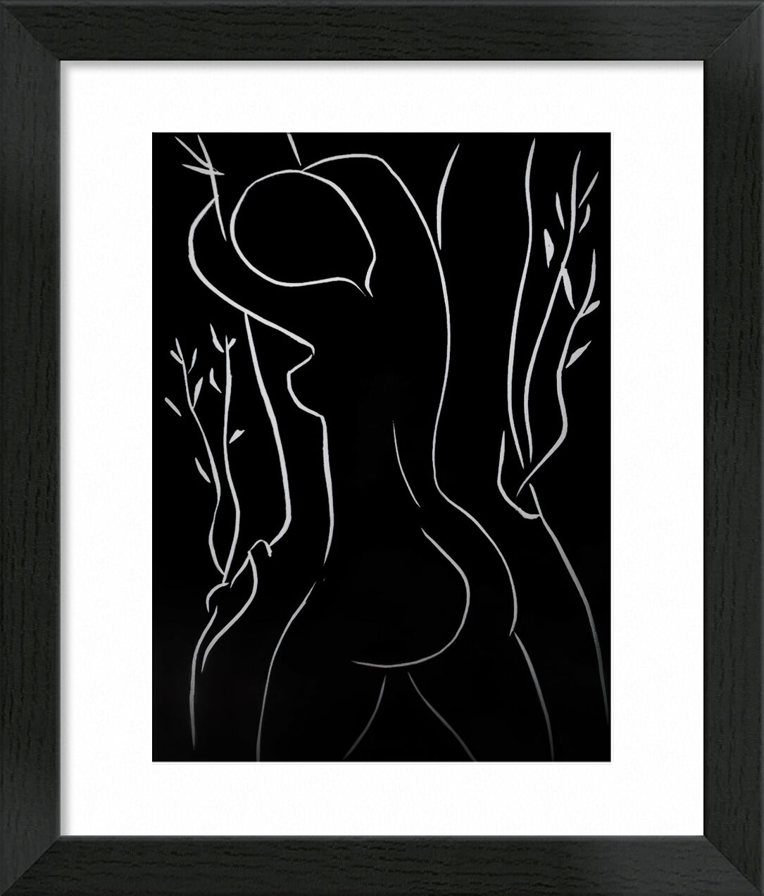 Pasiphae and Olive Tree - Henri Matisse von Bildende Kunst, Prodi Art, Schwarz und weiß, nackt, Frau, Bleistift, Zeichnung, Matisse