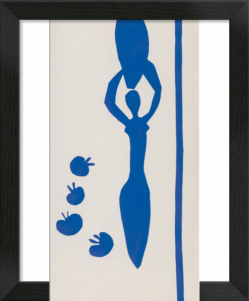 Verve - Blue Nude VI - Henri Matisse von Bildende Kunst, Prodi Art, Matisse, blau, nackt, Zeichnung, Bleistift, Malerei, Glas, Afrika
