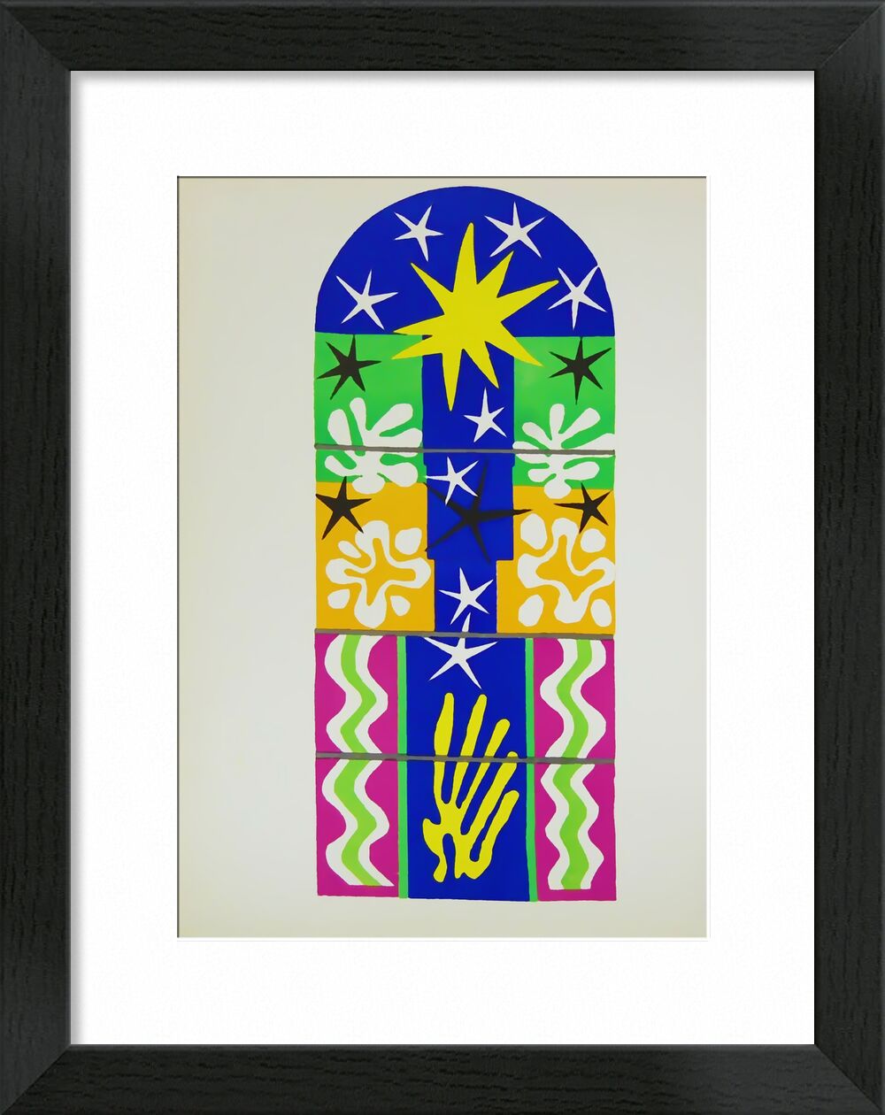 Verve, Christmas Night - Henri Matisse von Bildende Kunst, Prodi Art, Matisse, Weihnachten, Zeichnung, Collage