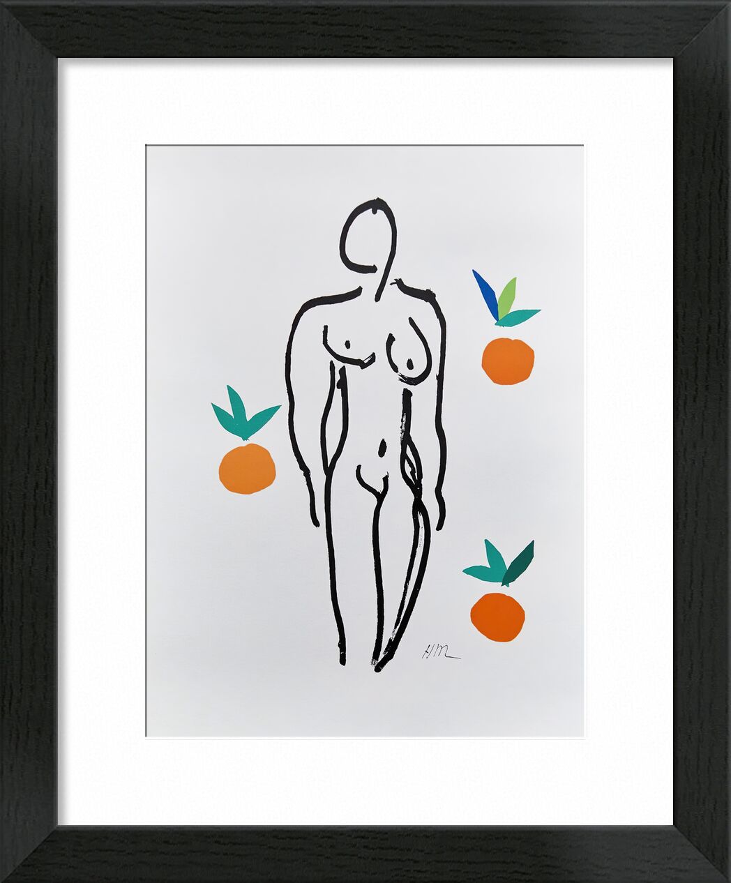 Verve, Nude with Oranges - Henri Matisse desde Bellas artes, Prodi Art, cocina, Fruta, naranja, mujer, desnudo, Matisse