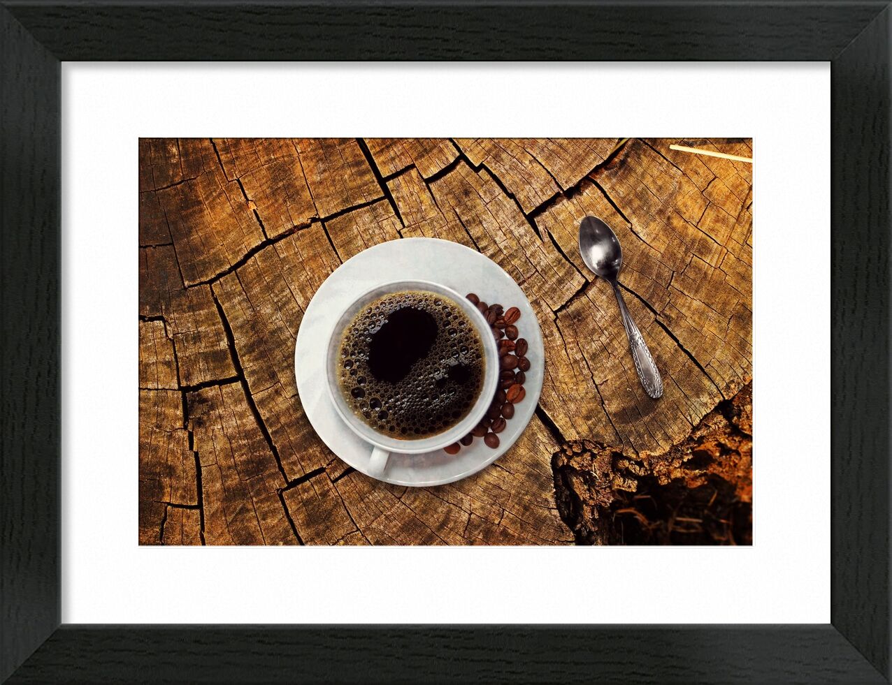 The coffee tree from Pierre Gaultier, Prodi Art, wood grain, coffee break, coffee spoon, gastronomy, break, benefit from, wooden table, beans, coffee cup, old, wood, aroma, table, still life, coffee beans, beverage, cup, coffee