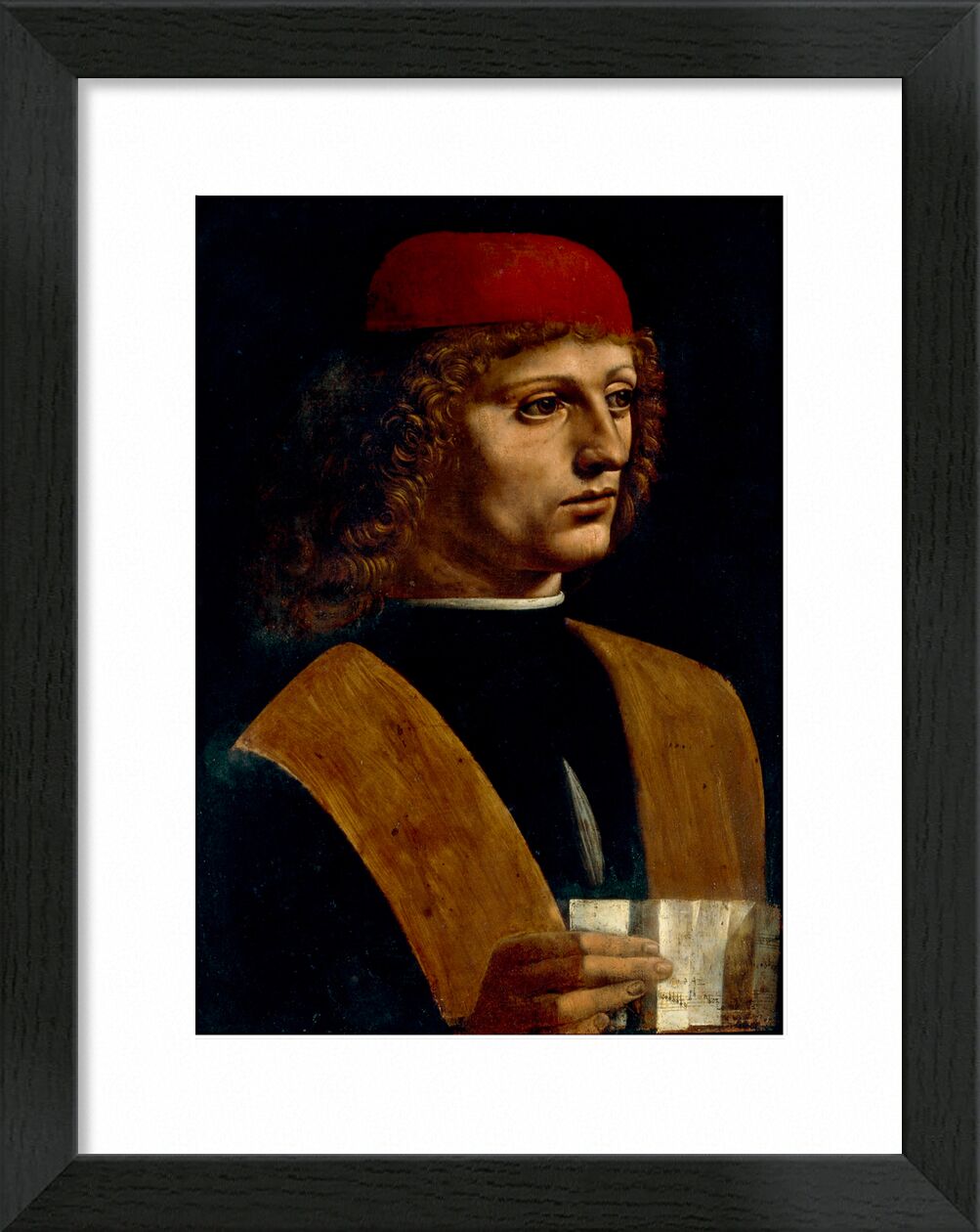 Portrait of a musician von Bildende Kunst, Prodi Art, Leonard de Vinci, Musik, Porträt, Musiker