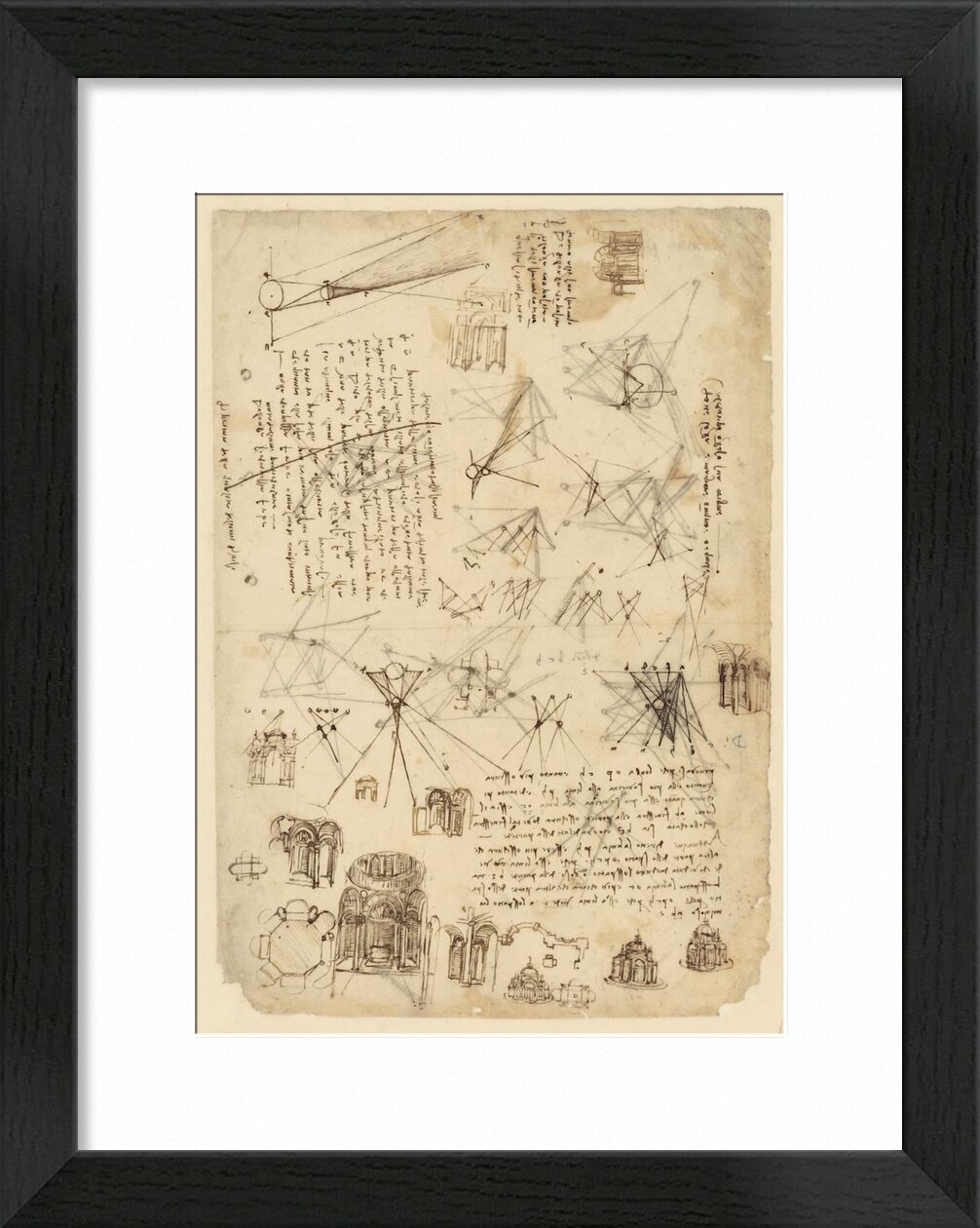 Atlantic codex - Leonardo da Vinci desde Bellas artes, Prodi Art, diagrama, dibujo, Leonard de Vinci