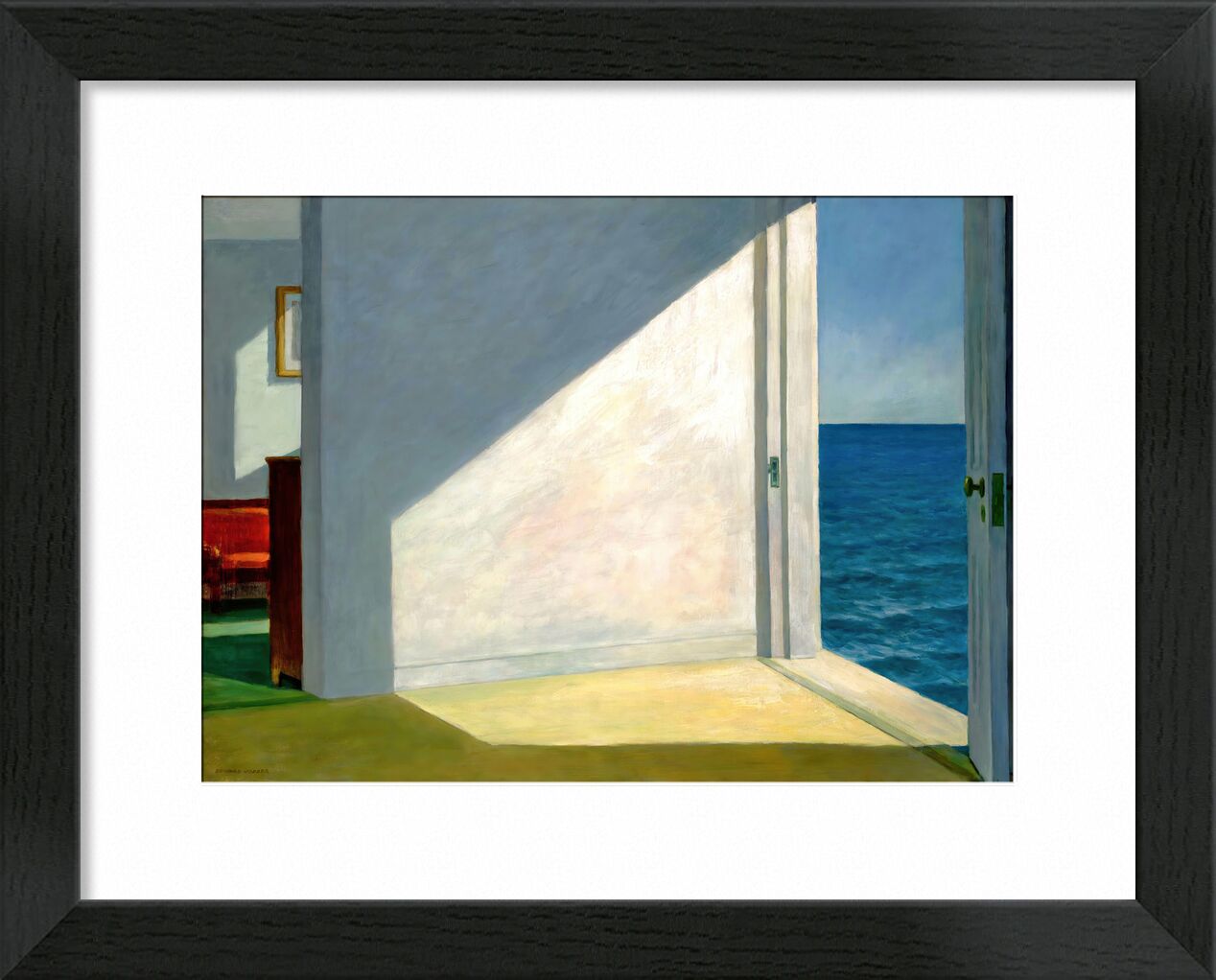 Habitaciones Junto al Mar - Edward Hopper desde Bellas artes, Prodi Art, mar, playa, sol, verano, cielo, fiesta, Eward Hopper