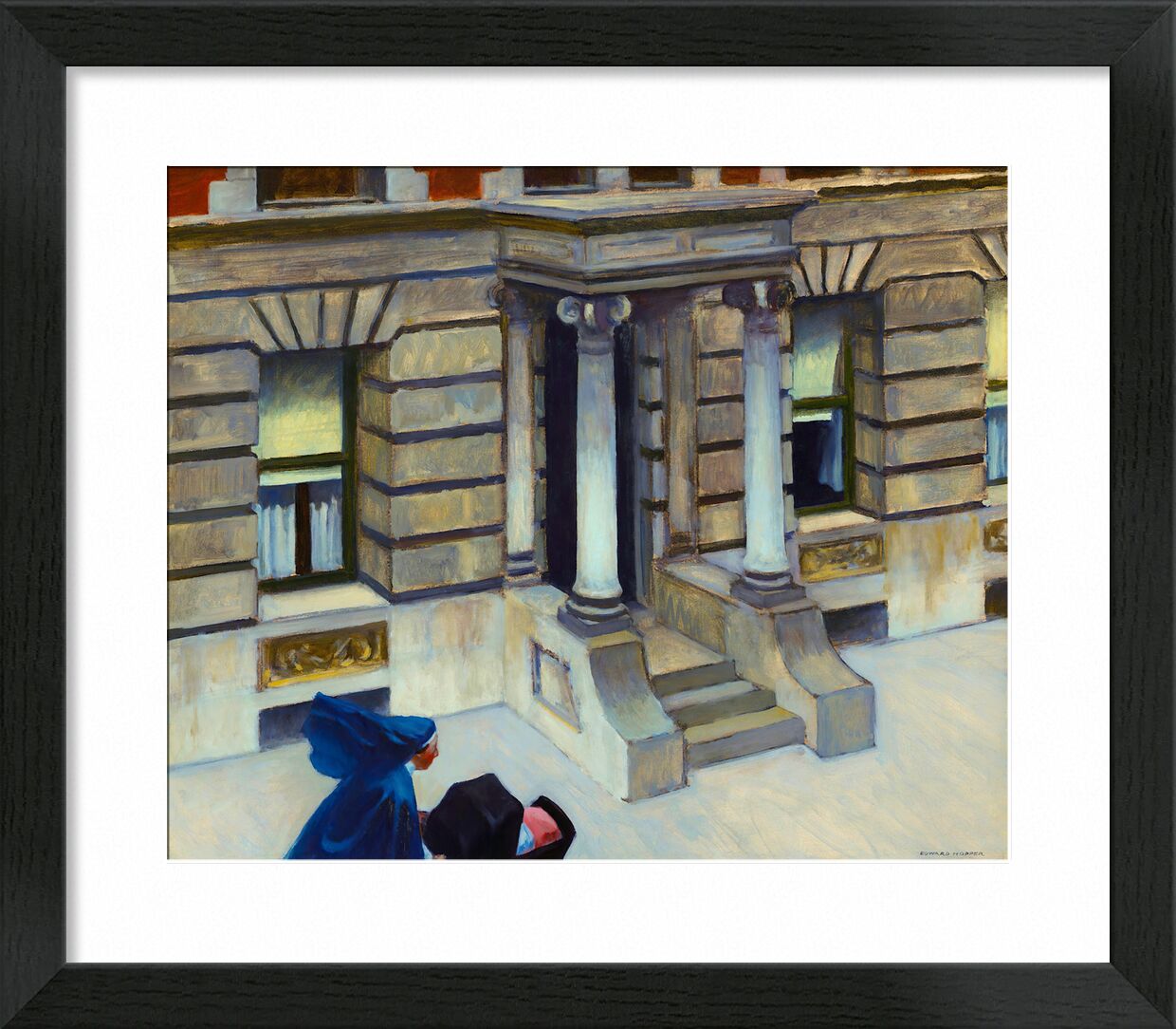 New York Pavements von Bildende Kunst, Prodi Art, Edward Hopper, New York, Bürgersteige