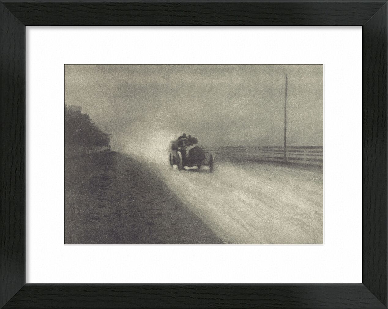 Trabajo de Cámara Número 7 - 1904 - Edward Steichen desde Bellas artes, Prodi Art, carro, blanco y negro, víspera de la foto, Steichen