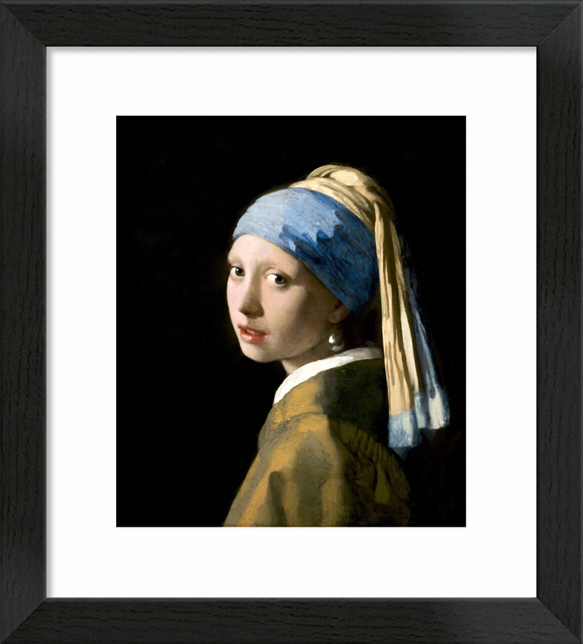 Das Mädchen mit dem Perlenohrring - Johannes Vermeer von Bildende Kunst, Prodi Art, junges Mädchen, Porträt, Perlen, Gesicht, Frau, Johannes Vermeer