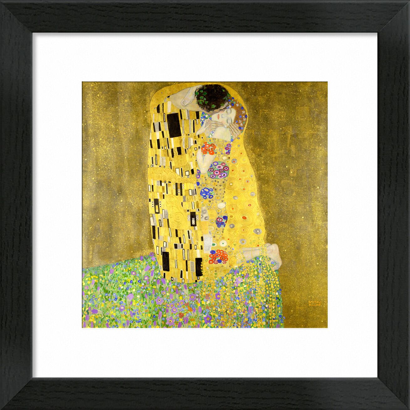 El beso - Gustav Klimt desde Bellas artes, Prodi Art, KLIMT, art nouveau, Beso, hombre, mujer, Pareja, amor, vestido, pintura