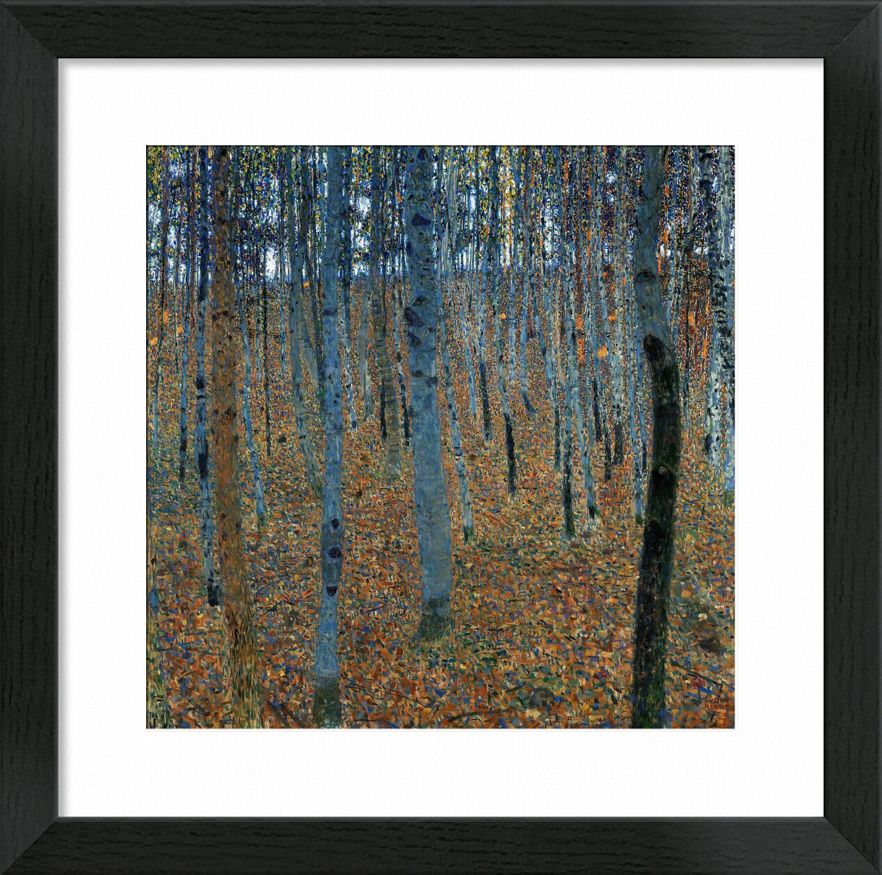 Beech Forest - Gustav Klimt von Bildende Kunst, Prodi Art, Wald, Herbst, Blätter, Bäume, KLIMT, Jugendstil, Birke