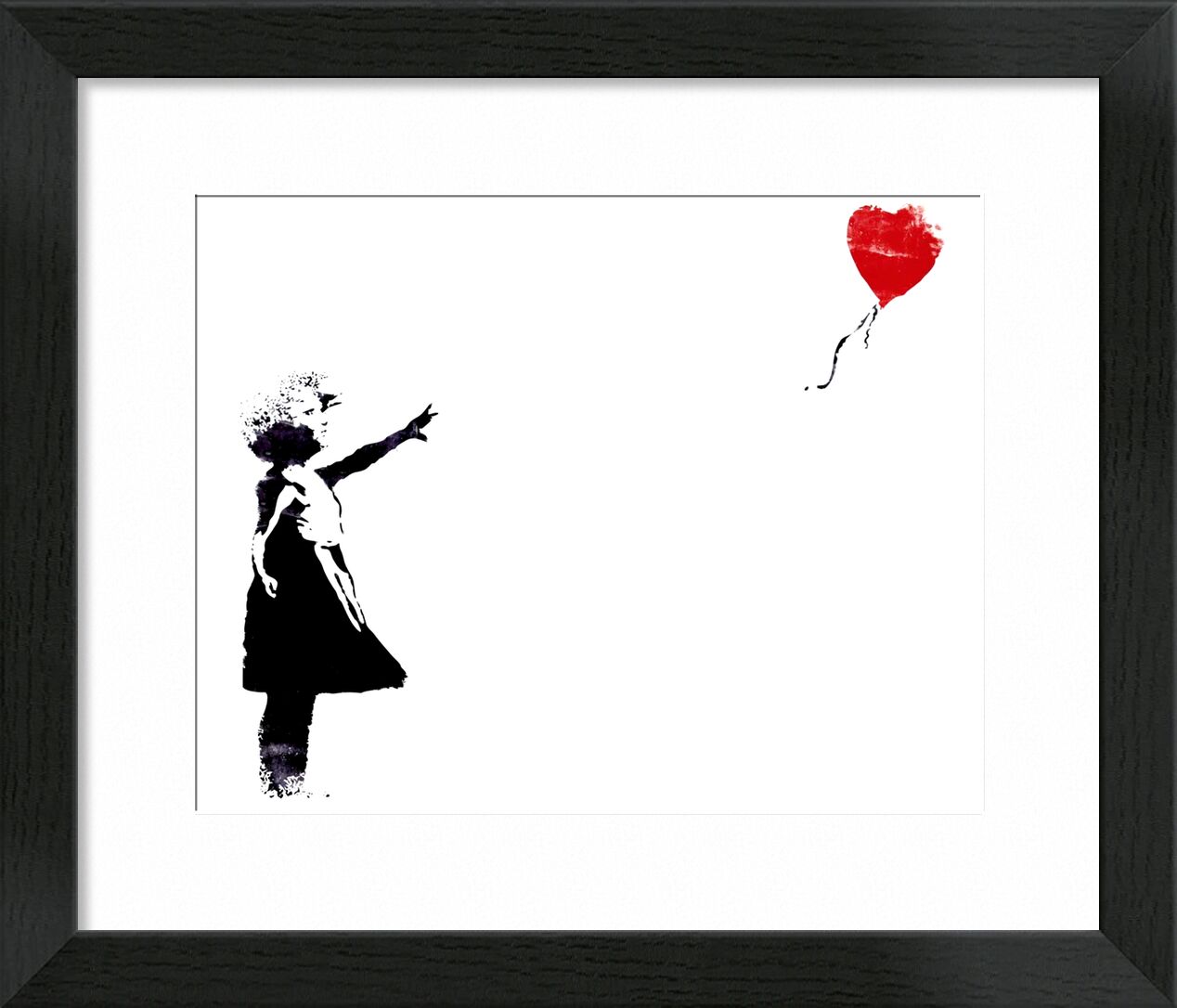 Heart Balloon - BANKSY von Bildende Kunst, Prodi Art, banksy, Ballon, Herz, Mädchen, Straßenkunst, Graffiti, gemalt