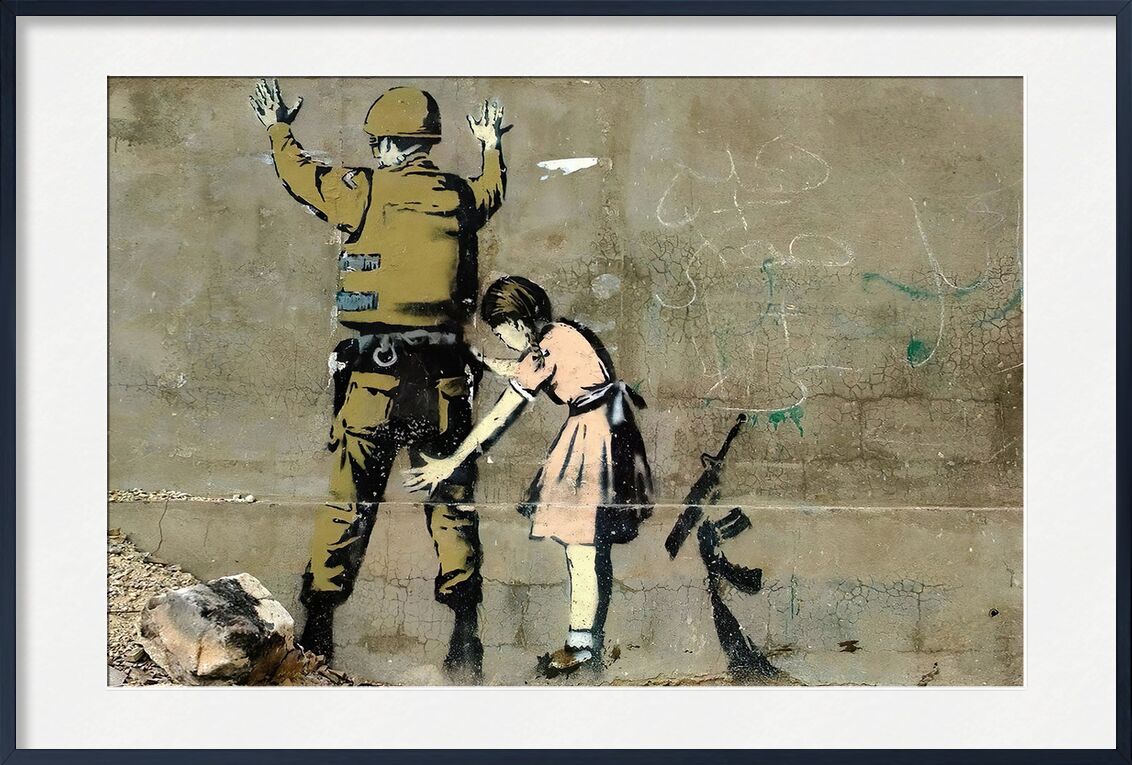 Guerre - BANKSY de AUX BEAUX-ARTS, Prodi Art, arme, paix, fille, militaire, Guerre, Banksy
