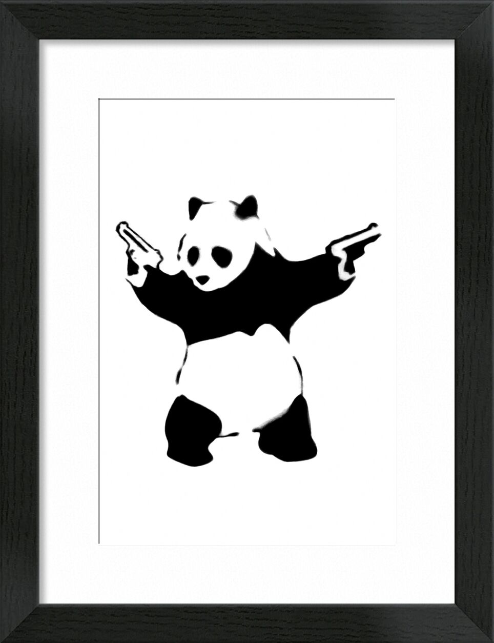 Pandamonium - BANKSY von Bildende Kunst, Prodi Art, Rebellion, bewaffnet, Panda, Straßenkunst, banksy
