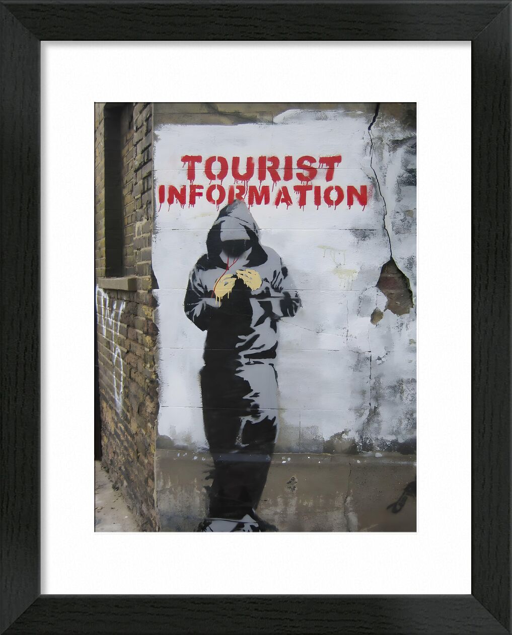 Tourist Information - BANKSY von Bildende Kunst, Prodi Art, Mauer, Tourismus, Straßenkunst, banksy