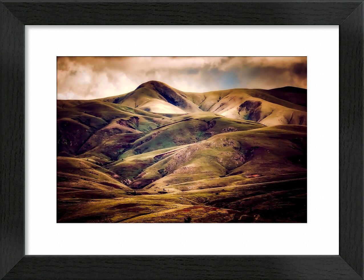 Hilly landscape from Pierre Gaultier, Prodi Art, iceland, mountains, sky, clouds, nature, outdoors, landscape, hills, country, countryside, sunset, sunrise