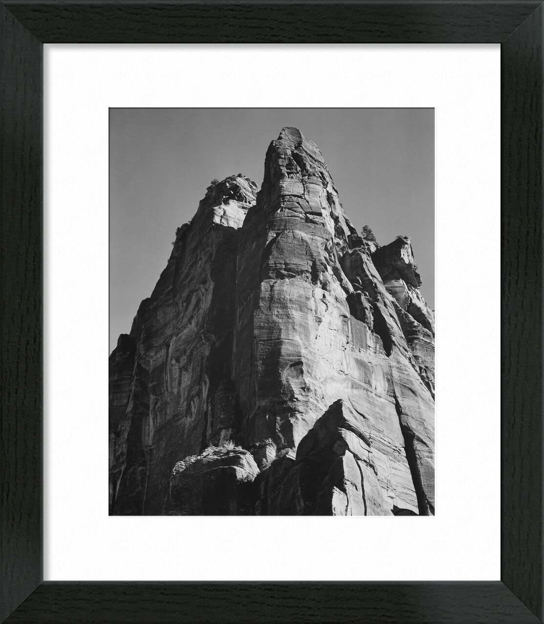 Rock Formation From Below - Ansel Adams desde Bellas artes, Prodi Art, ANSEL ADAMS, montañas, acantilado