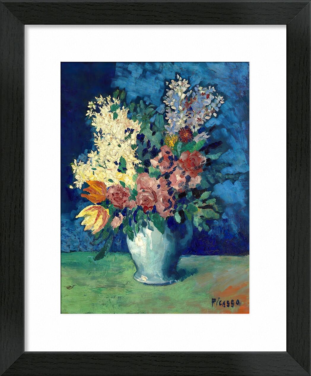 Flowers 1901 - Picasso von Bildende Kunst, Prodi Art, Picasso, Blumen, Malerei