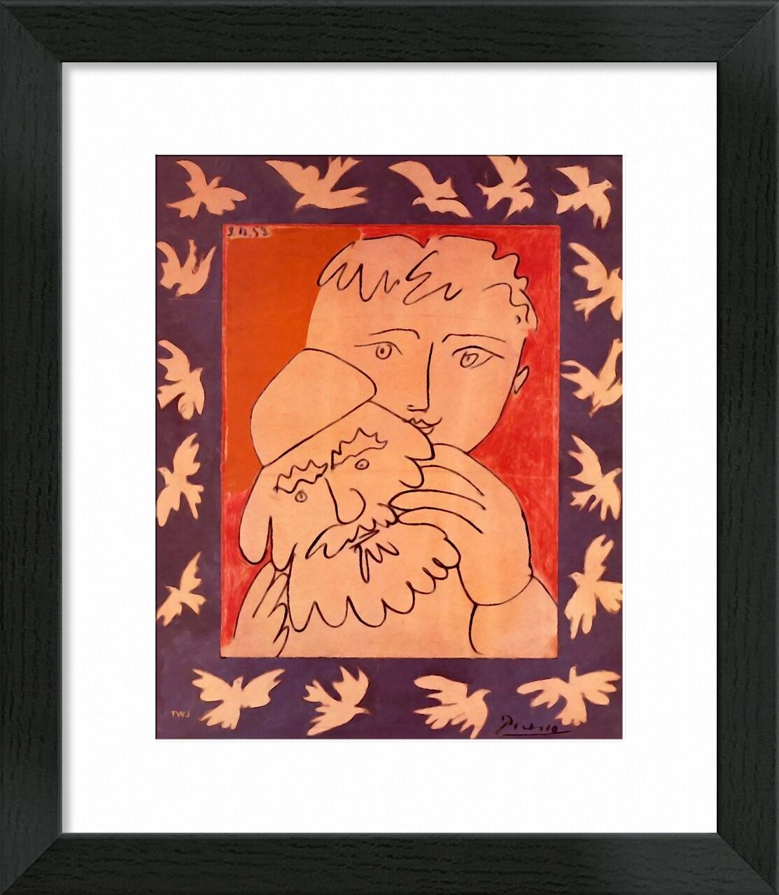 New Year - Picasso desde Bellas artes, Prodi Art, Año Nuevo, abstracto, pintura, picasso