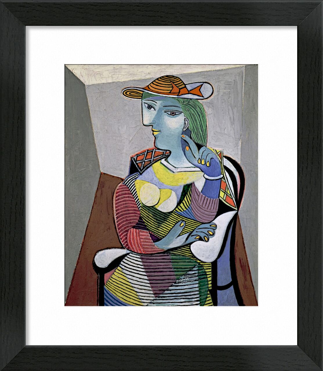 Portrait of Marie-Therese - Picasso von Bildende Kunst, Prodi Art, Picasso, Porträt, abstrakt, Malerei