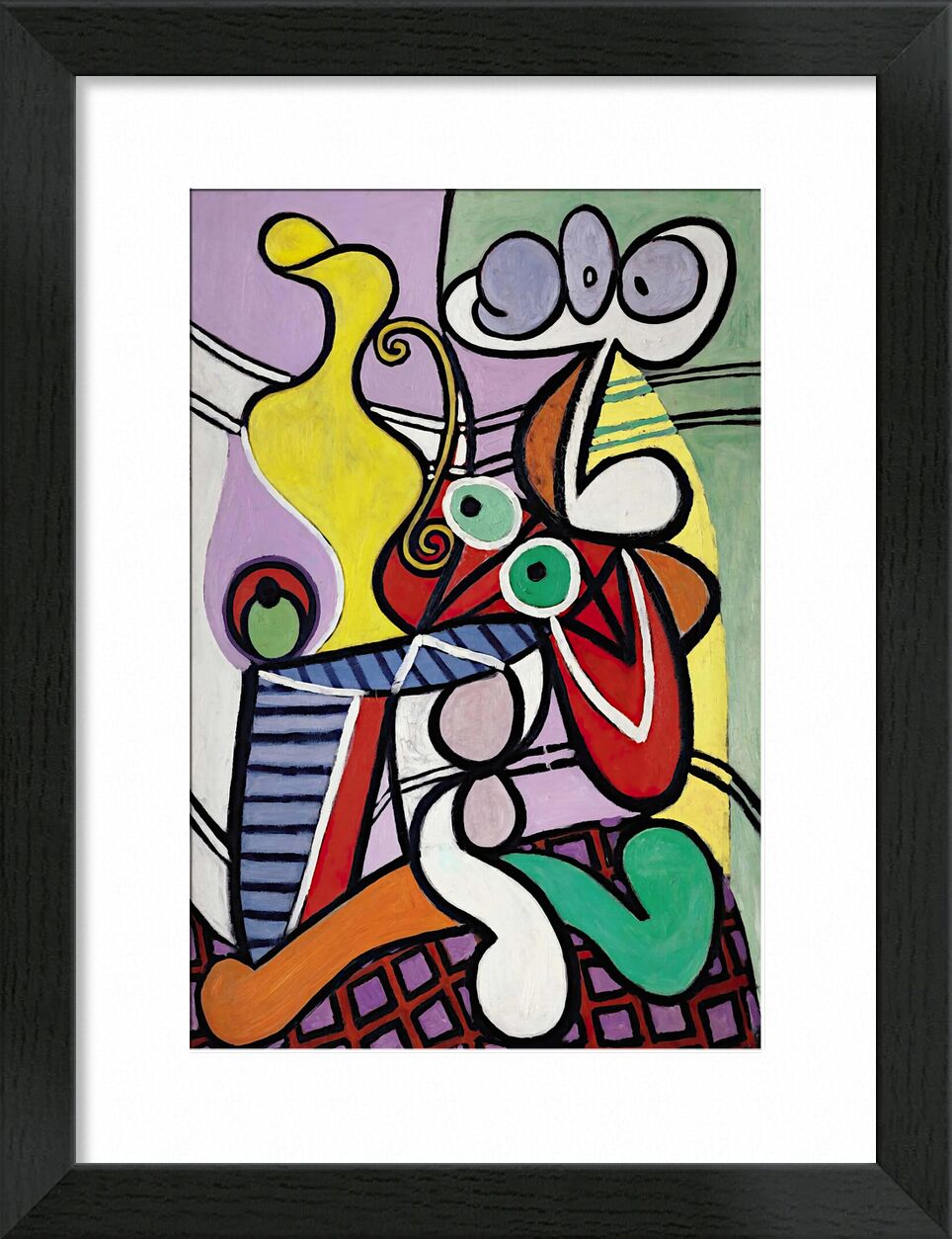 Large Still Life with Pedestal Table - Picasso von Bildende Kunst, Prodi Art, Säulentisch, Stillleben, Picasso, abstrakt, Malerei