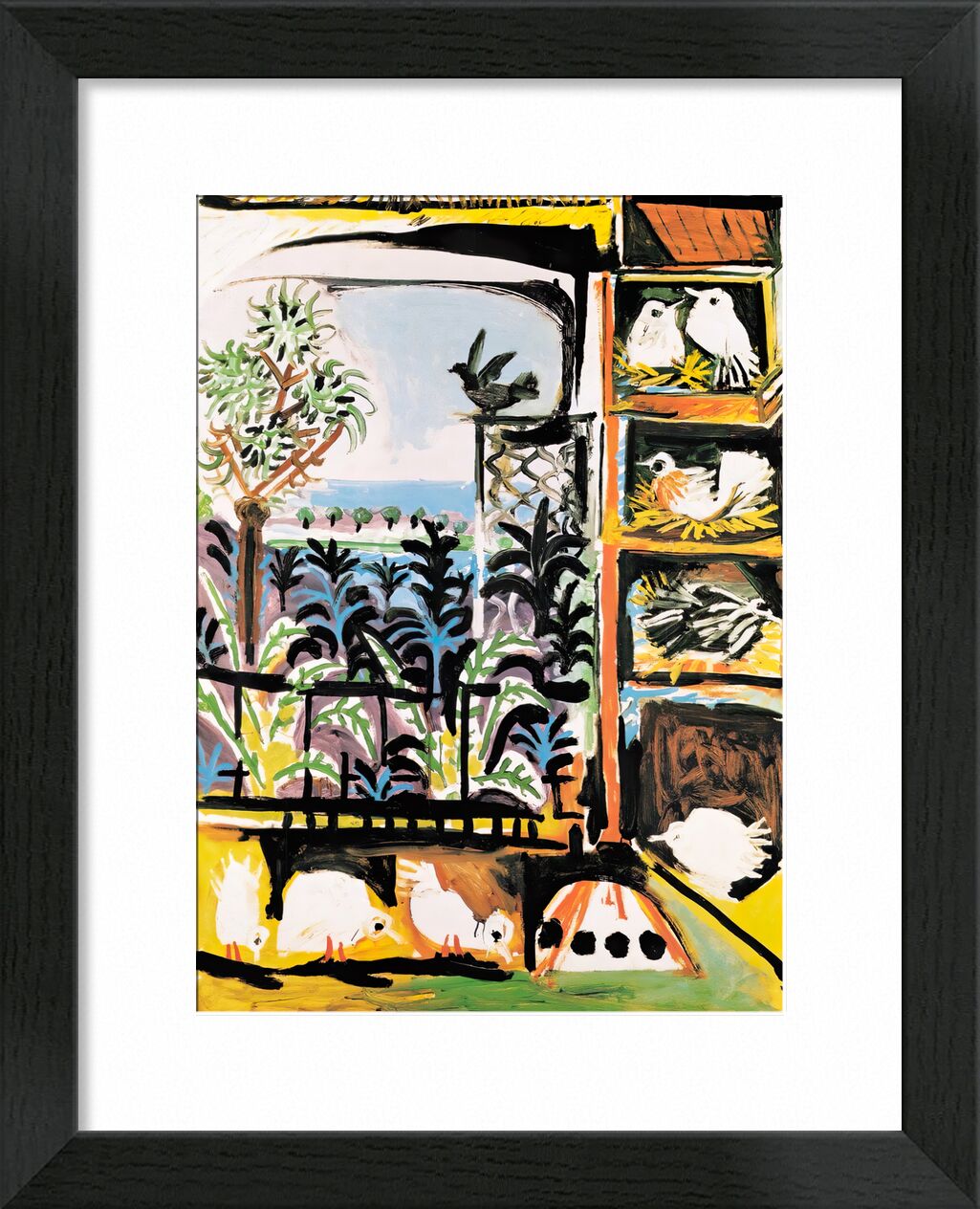 The Pigeons 1957 - Picasso von Bildende Kunst, Prodi Art, Sommer-, Sand, Meer, Tauben, Malerei, Picasso