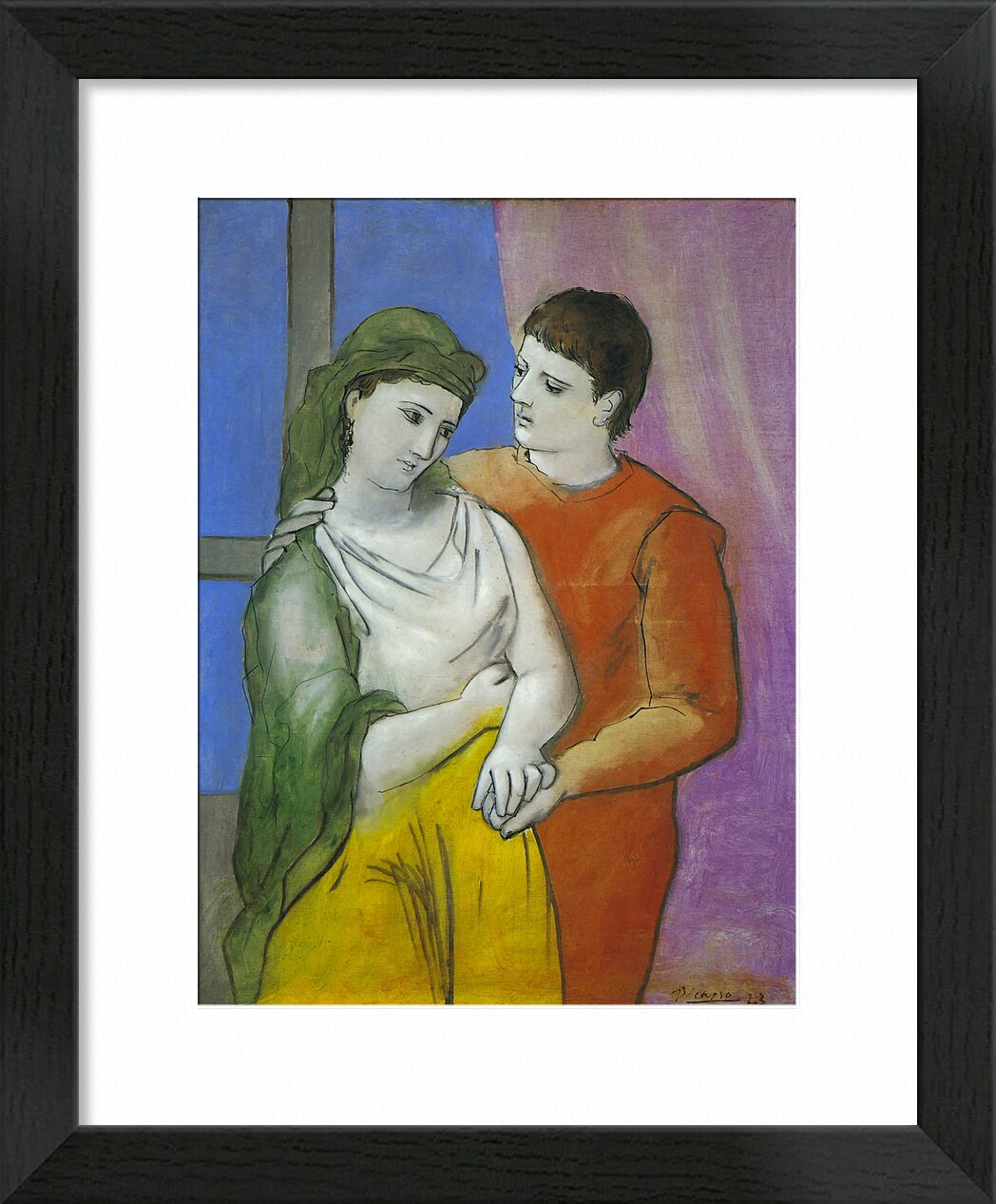 The Lovers - Picasso von Bildende Kunst, Prodi Art, Picasso, Liebe, Zeichnung, Malerei, Liebhaber