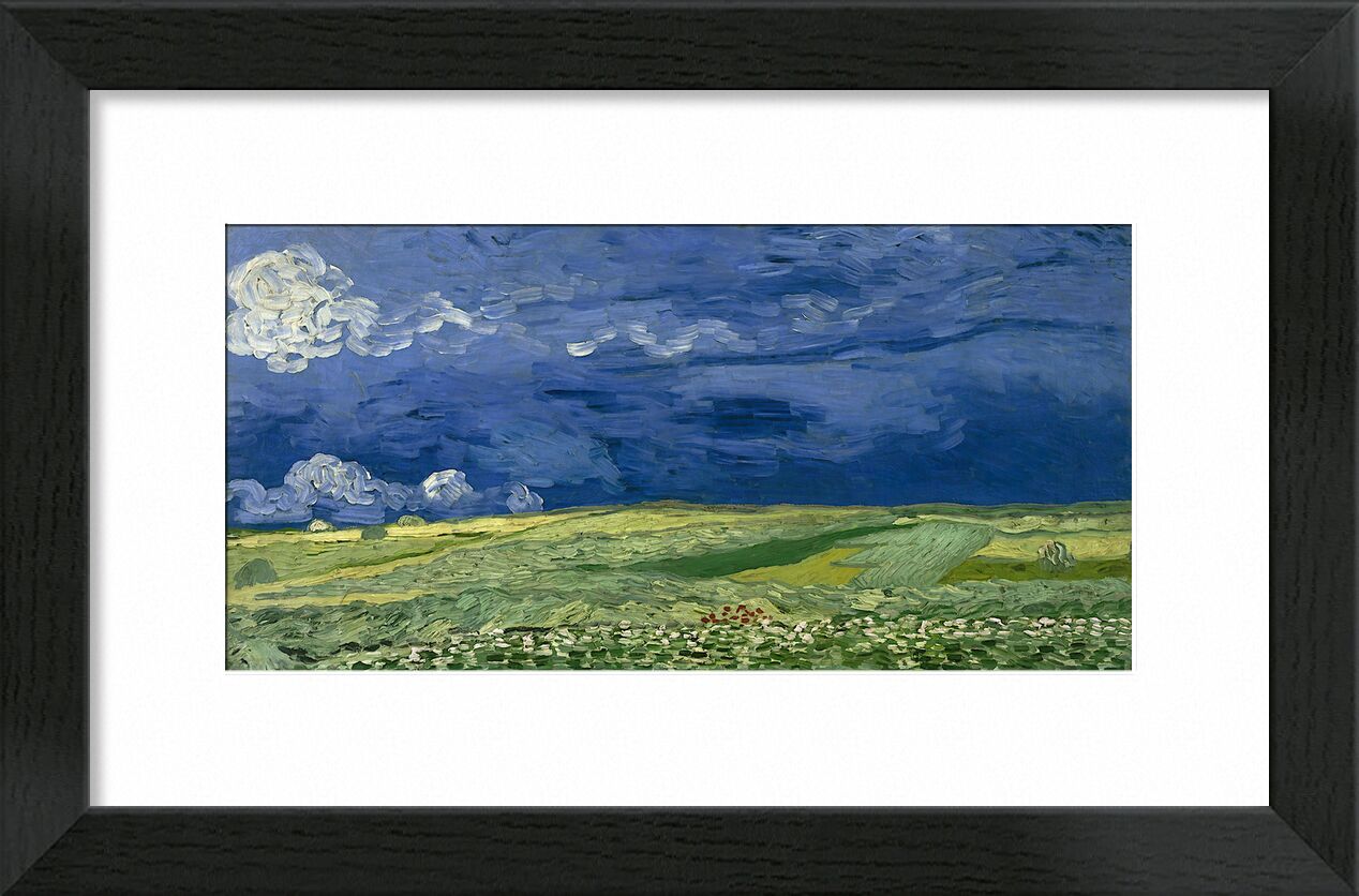 Wheatfield under Thunderclouds - Van Gogh von Bildende Kunst, Prodi Art, Van gogh, Wolke, Malerei, abstrakt, Sturm