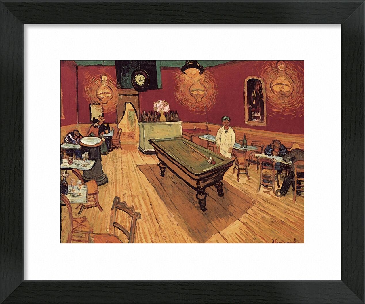 Night Cafe - Van Gogh von Bildende Kunst, Prodi Art, Van gogh, Malerei, Kaffee, Billard