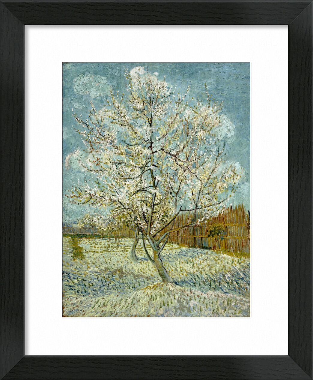 El melocotonero rosa - Van Gogh desde Bellas artes, Prodi Art, naturaleza, árbol, pintura, Van gogh