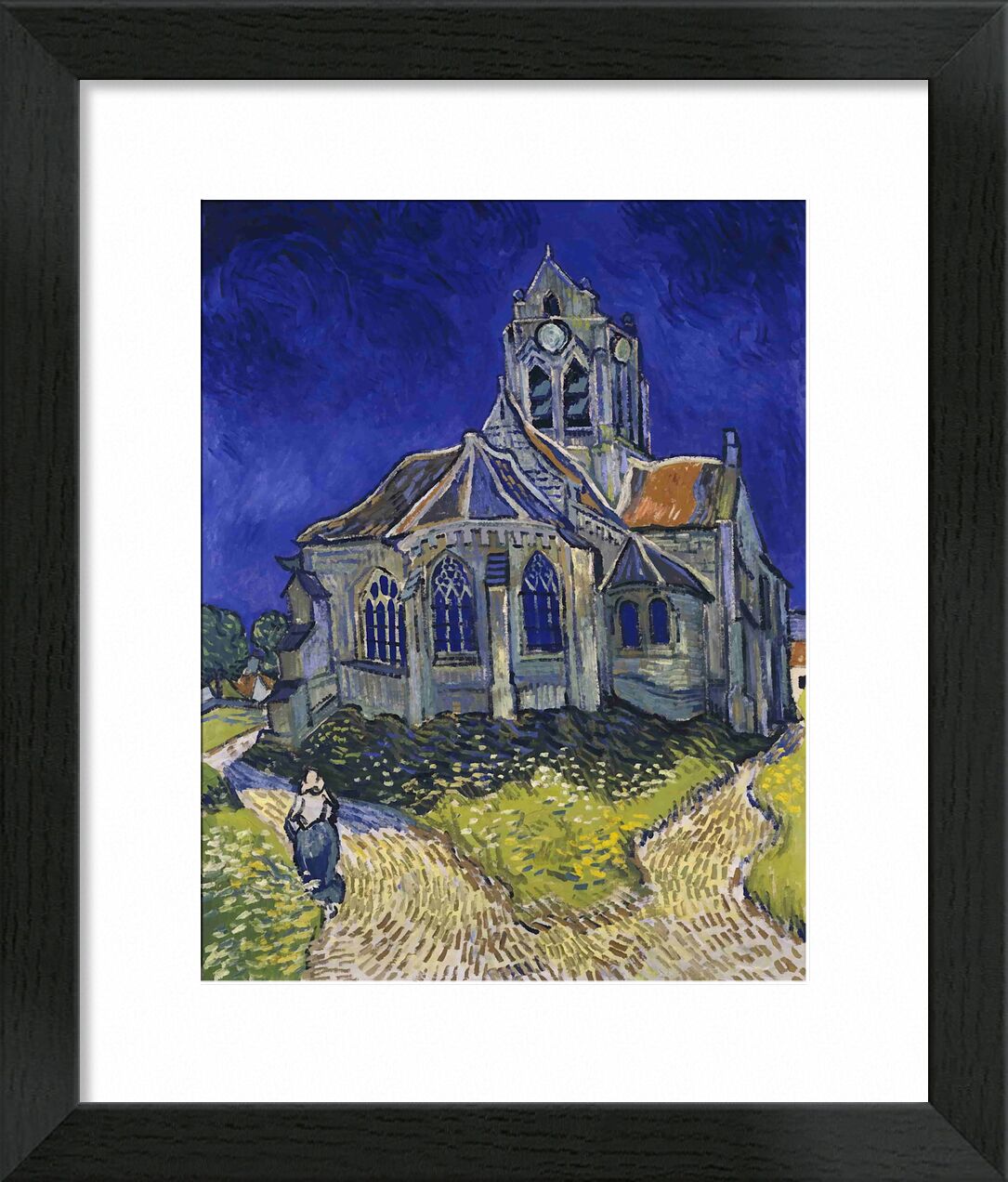 Auvers - Van Gogh desde Bellas artes, Prodi Art, Van gogh, iglesia, pintura, casa, cielo