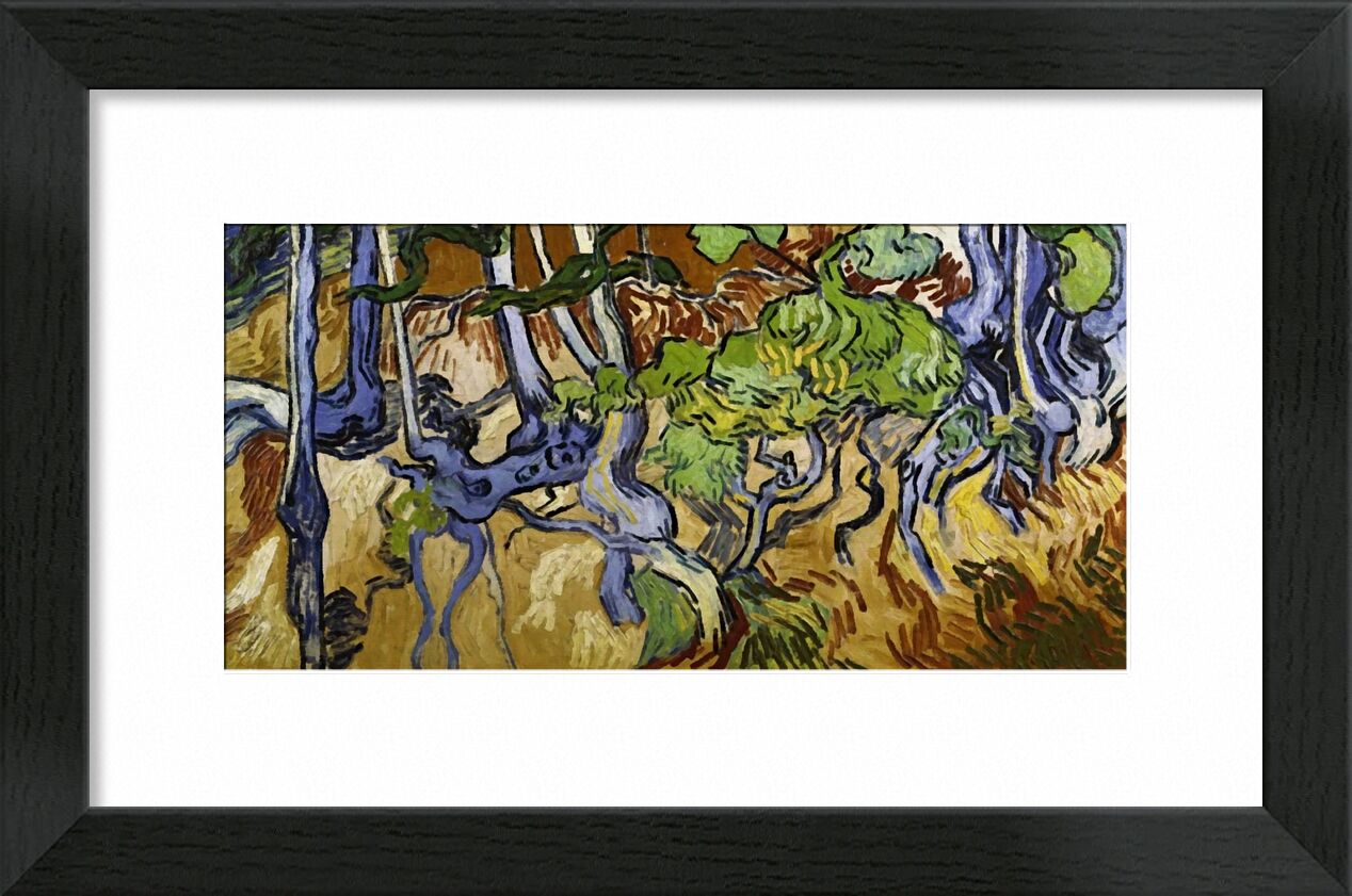 Tree Roots and Tree Trunks - Van Gogh von Bildende Kunst, Prodi Art, Van gogh, Natur, Wein, Wurzeln, Reben
