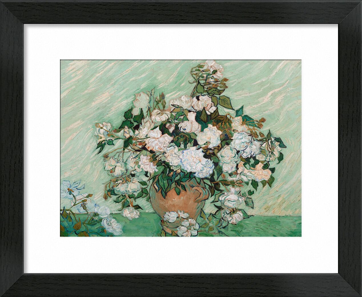 Roses - Van Gogh von Bildende Kunst, Prodi Art, Van gogh, Malerei, rosen, Stillleben