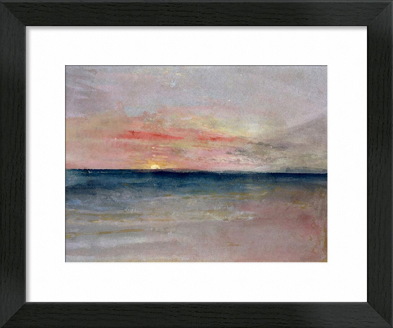 Sunset - TURNER von Bildende Kunst, Prodi Art, TURNER, Sommer-, Strand, Meer, Himmel, Sonne, Malerei, Sonnenuntergang