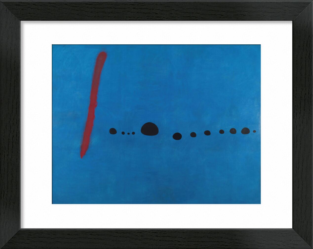 Blue II - Joan Miró desde Bellas artes, Prodi Art, pintura, puntos, rasgos, rojo, infinito, abstracto, dibujo, azul, Joan Miró