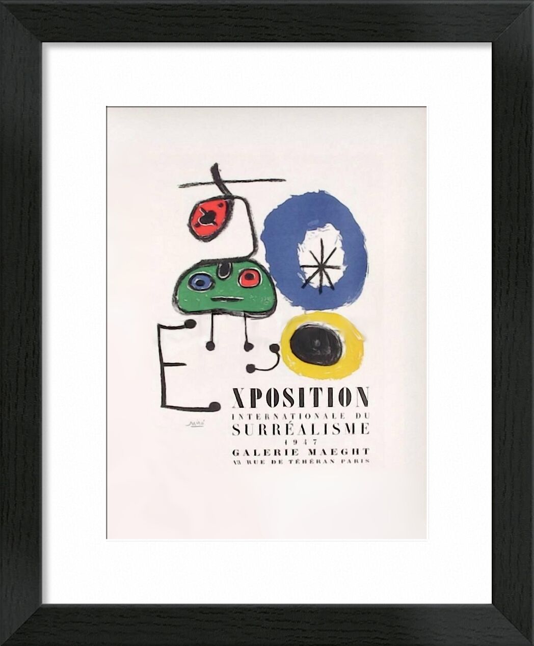 AF 1947, Maeght Gallery - Joan Miró desde Bellas artes, Prodi Art, dibujo, exposición, Fijar, Joan Miró